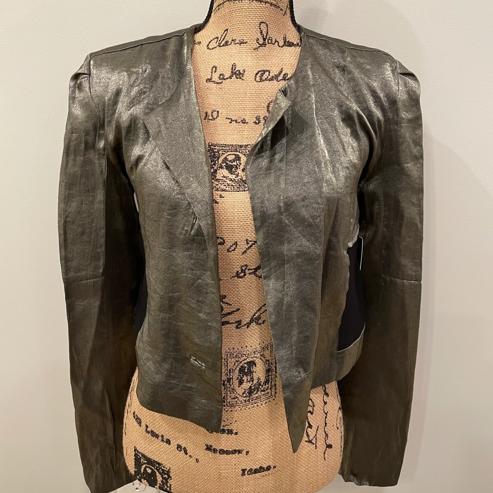 Sean John Gunmetal and sheer blazer - Picture 1 of 7